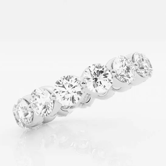 Rings JMS always Original Brilliant Diamond 14K White Gold 4 CTTW Floating RoundCut LAB GROWN Diamond Eternity Band G SI