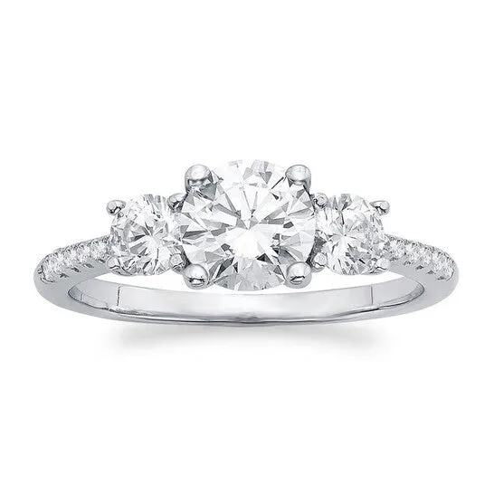 Rings JMS always Original DiamondMuse 060 Carat TGW Australian Crystal and CZ Engagement Ring for Women in Sterling Silver Rings JMS always Original DiamondMuse 060 Carat TGW Australian Crystal and CZ Engagement Ring for Women in Sterling Silver