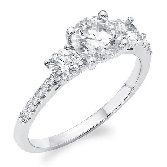 Rings JMS always Original DiamondMuse 060 Carat TGW Australian Crystal and CZ Engagement Ring for Women in Sterling Silver Rings JMS always Original DiamondMuse 060 Carat TGW Australian Crystal and CZ Engagement Ring for Women in Sterling Silver