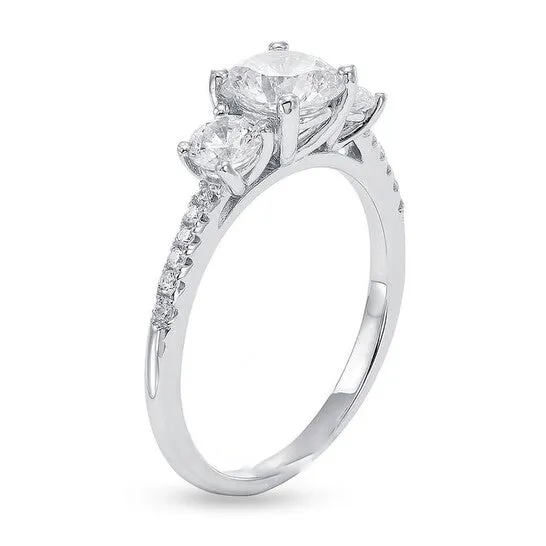 Rings JMS always Original DiamondMuse 060 Carat TGW Australian Crystal and CZ Engagement Ring for Women in Sterling Silver Rings JMS always Original DiamondMuse 060 Carat TGW Australian Crystal and CZ Engagement Ring for Women in Sterling Silver