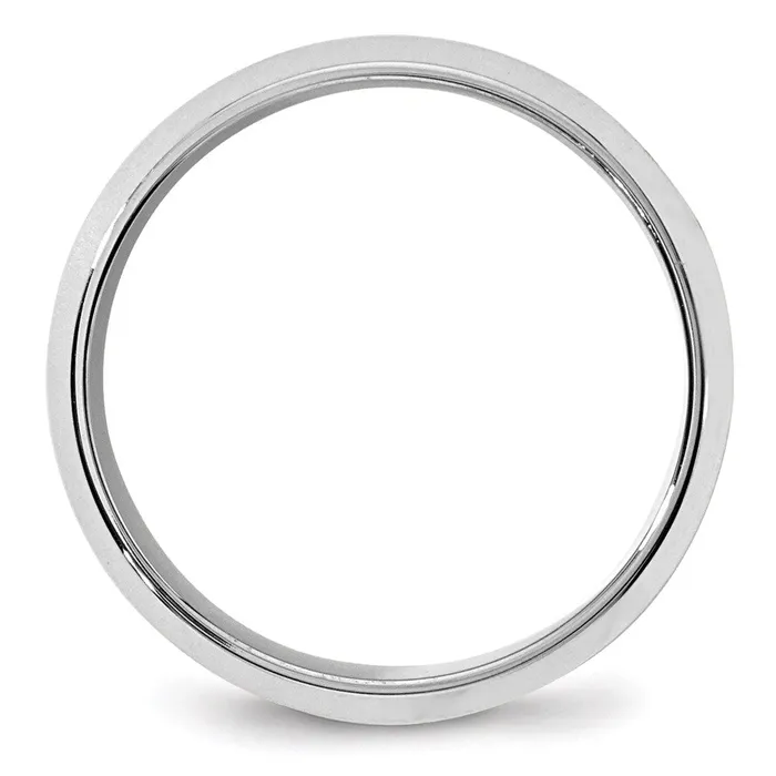 Rings Solid 14K White Gold 8mm Bevel Edge Comfort Fit MensWomens Wedding Band Ring Size 65 Goldia Rings Solid 14K White Gold 8mm Bevel Edge Comfort Fit MensWomens Wedding Band Ring Size 65 Goldia