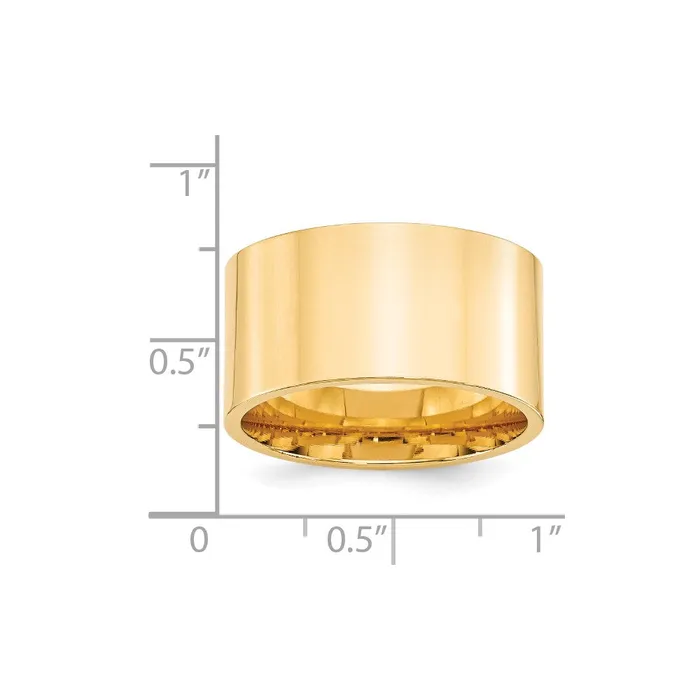 Rings Solid 18K Yellow Gold 12mm Standard Flat Comfort Fit MensWomens Wedding Band Ring Size 9 Goldia Rings Solid 18K Yellow Gold 12mm Standard Flat Comfort Fit MensWomens Wedding Band Ring Size 9 Goldia