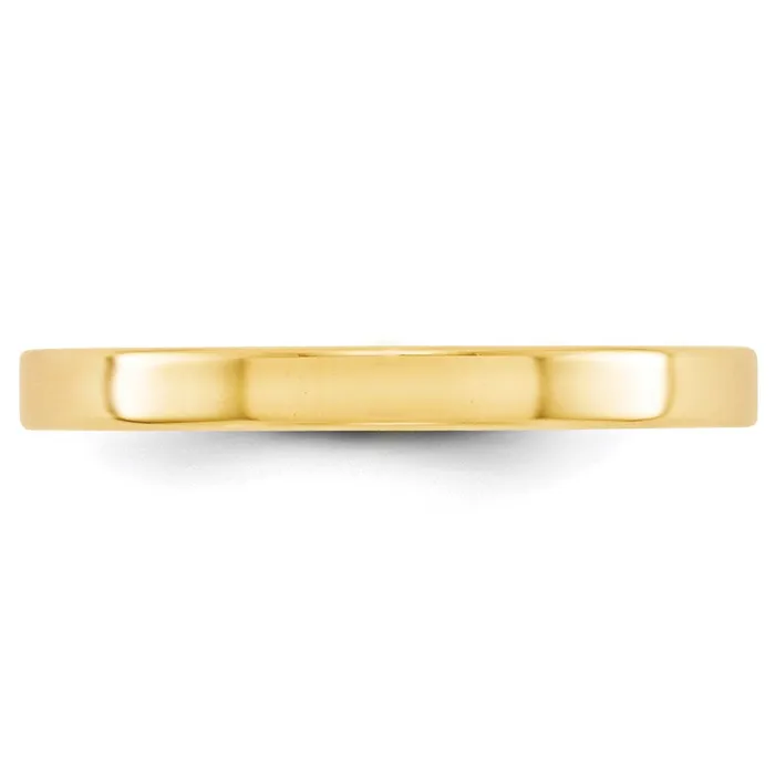 Solid 10K Yellow Gold 25mm Light Weight Flat MensWomens Wedding Band Ring Size 105 Goldia Rings Solid 10K Yellow Gold 25mm Light Weight Flat MensWomens Wedding Band Ring Size 105 Goldia Rings