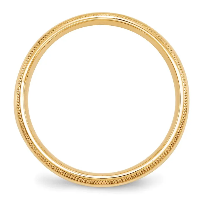Solid 10K Yellow Gold 5mm Double Milgrain Comfort Fit MensWomens Wedding Band Ring Size 7 Goldia Rings Solid 10K Yellow Gold 5mm Double Milgrain Comfort Fit MensWomens Wedding Band Ring Size 7 Goldia Rings