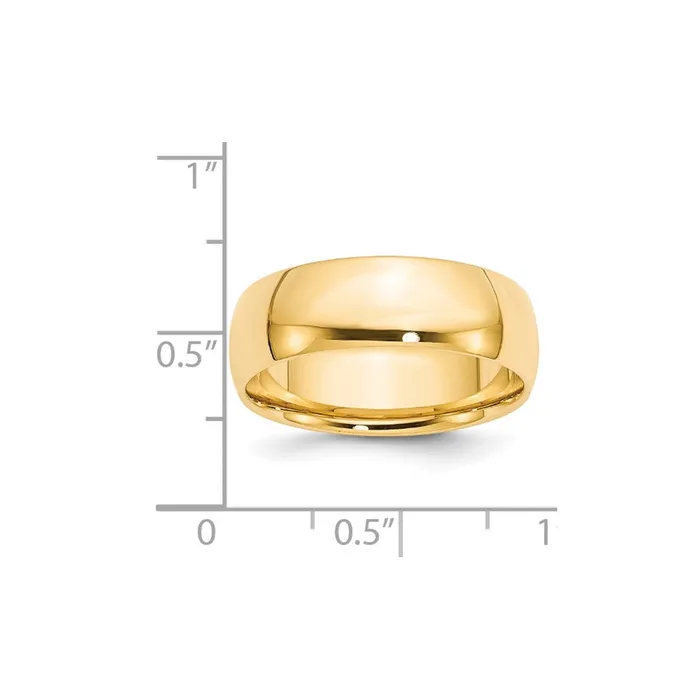 Solid 10K Yellow Gold 7mm Light Weight Comfort Fit MensWomens Wedding Band Ring Size 45 Goldia Rings Solid 10K Yellow Gold 7mm Light Weight Comfort Fit MensWomens Wedding Band Ring Size 45 Goldia Rings