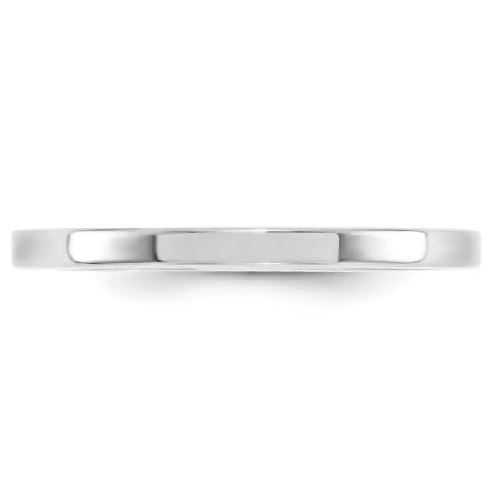Solid 14K White Gold 2mm Standard Flat Comfort Fit MensWomens Wedding Band Ring Size 11 Goldia Rings Solid 14K White Gold 2mm Standard Flat Comfort Fit MensWomens Wedding Band Ring Size 11 Goldia Rings