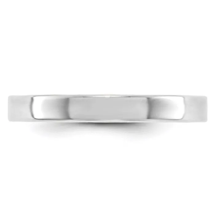 Solid 14K White Gold 3mm Light Weight Flat MensWomens Wedding Band Ring Size 85 Goldia Rings Solid 14K White Gold 3mm Light Weight Flat MensWomens Wedding Band Ring Size 85 Goldia Rings