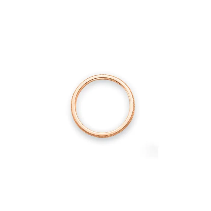 Solid 18K Rose Gold 15mm Milgrain MensWomens Wedding Band Ring Size 7 Goldia Rings Solid 18K Rose Gold 15mm Milgrain MensWomens Wedding Band Ring Size 7 Goldia Rings