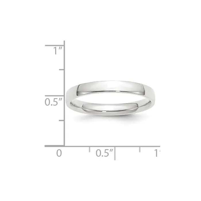 Solid 18K White Gold 3mm Light Weight Comfort Fit MensWomens Wedding Band Ring Size 4 Goldia Rings Solid 18K White Gold 3mm Light Weight Comfort Fit MensWomens Wedding Band Ring Size 4 Goldia Rings