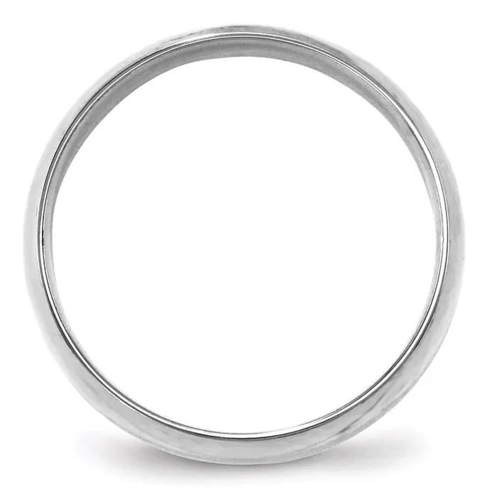 Solid 18K White Gold 6mm Light Weight Comfort Fit MensWomens Wedding Band Ring Size 5 Goldia Rings Solid 18K White Gold 6mm Light Weight Comfort Fit MensWomens Wedding Band Ring Size 5 Goldia Rings