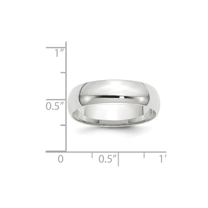 Solid 18K White Gold 6mm Light Weight Comfort Fit MensWomens Wedding Band Ring Size 5 Goldia Rings Solid 18K White Gold 6mm Light Weight Comfort Fit MensWomens Wedding Band Ring Size 5 Goldia Rings