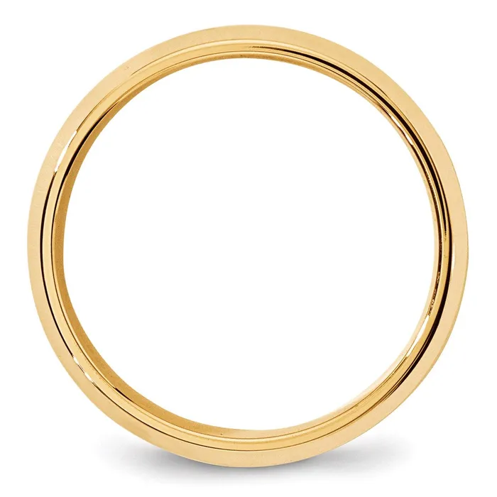 Solid 18K Yellow Gold 7mm Bevel Edge Comfort Fit MensWomens Wedding Band Ring Size 8 Goldia Rings Solid 18K Yellow Gold 7mm Bevel Edge Comfort Fit MensWomens Wedding Band Ring Size 8 Goldia Rings