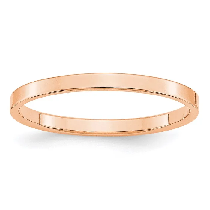 Solid 18K Yellow Gold Rose Gold 2mm Light Weight Flat MensWomens Wedding Band Ring Size 125 Goldia Rings Solid 18K Yellow Gold Rose Gold 2mm Light Weight Flat MensWomens Wedding Band Ring Size 125 Goldia Rings