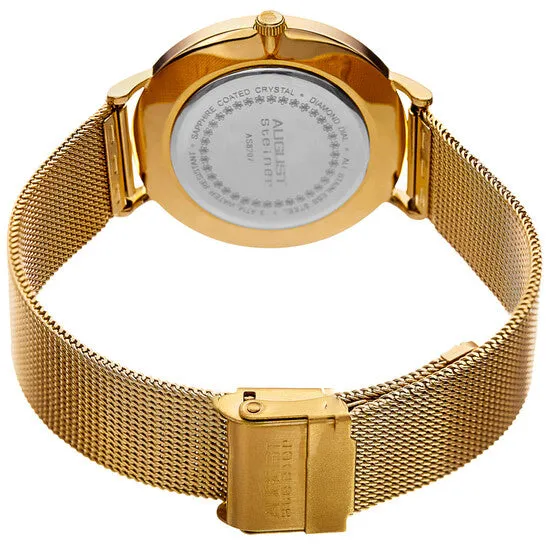 Watches JMS always Original August Steiner Quartz Diamond Orange Dial Ladies Watch AS8207YG Watches JMS always Original August Steiner Quartz Diamond Orange Dial Ladies Watch AS8207YG