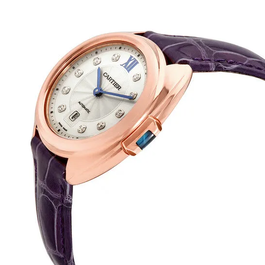 Watches JMS always Original Cartier Cle 18kt Rose Gold Automatic Flinque Sunray Dial Ladies Watch WJCL0031 Watches JMS always Original Cartier Cle 18kt Rose Gold Automatic Flinque Sunray Dial Ladies Watch WJCL0031