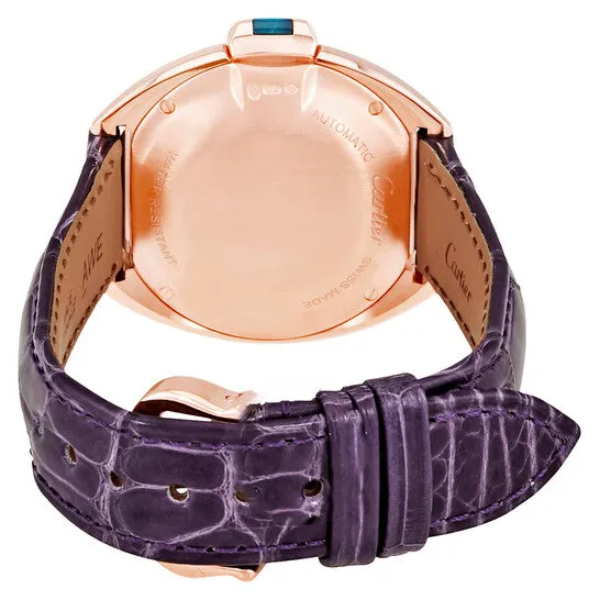 Watches JMS always Original Cartier Cle 18kt Rose Gold Automatic Flinque Sunray Dial Ladies Watch WJCL0031 Watches JMS always Original Cartier Cle 18kt Rose Gold Automatic Flinque Sunray Dial Ladies Watch WJCL0031