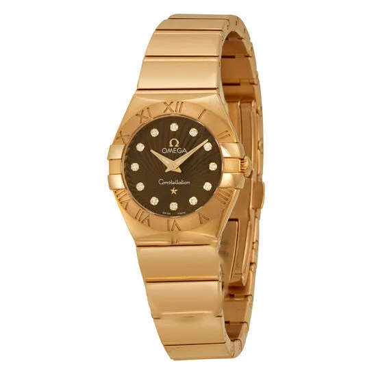 Watches JMS always Original Omega Constellation 2009 Brown Dial 18kt Rose Gold Ladies Watch 12350246063002 Watches JMS always Original Omega Constellation 2009 Brown Dial 18kt Rose Gold Ladies Watch 12350246063002