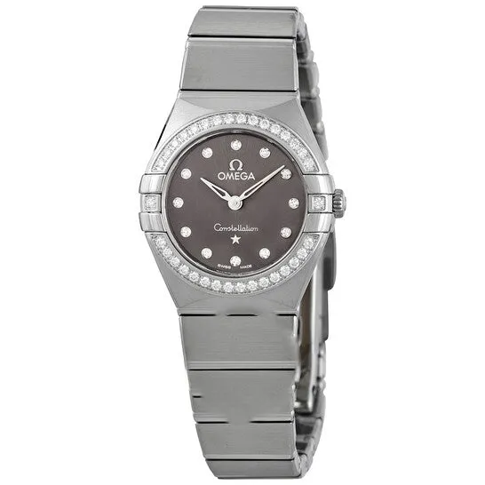 Watches JMS always Original Omega Constellation Manhattan Quartz Diamond Grey Dial Ladies Watch 13115256056001 Watches JMS always Original Omega Constellation Manhattan Quartz Diamond Grey Dial Ladies Watch 13115256056001