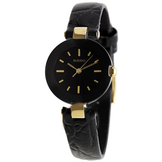 Watches JMS always Original Rado Coupole Black Dial Ceramic Case Ladies Watch R22829155 Watches JMS always Original Rado Coupole Black Dial Ceramic Case Ladies Watch R22829155