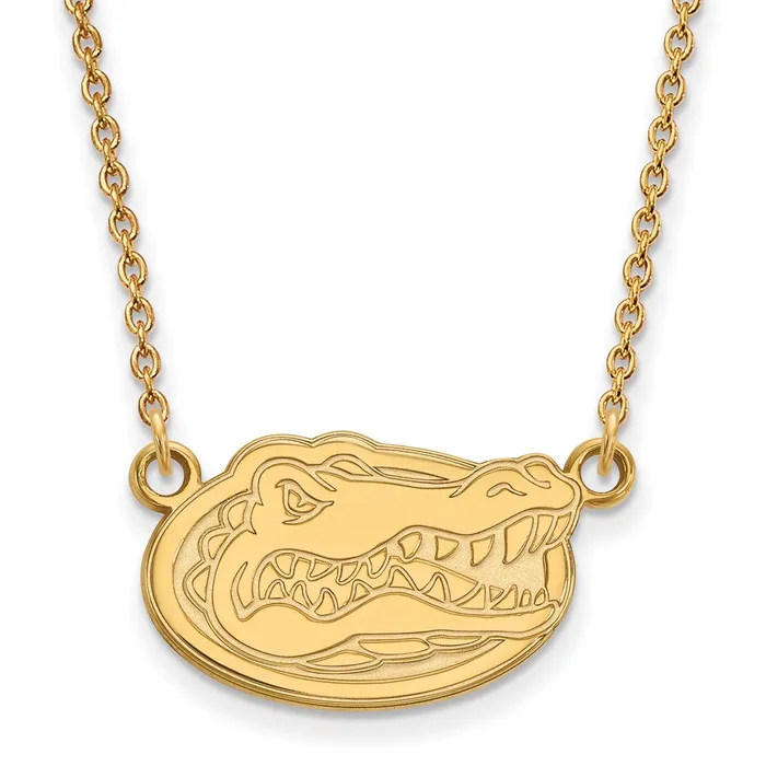 10k Gold University of Florida Small Pendant Necklace TreasureFineJewelers Necklaces 10k Gold University of Florida Small Pendant Necklace TreasureFineJewelers Necklaces