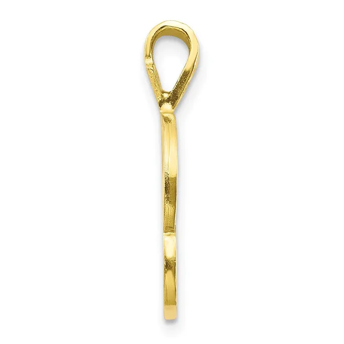 10k Yellow Gold Initial P Pendant TreasureFineJewelers Necklaces