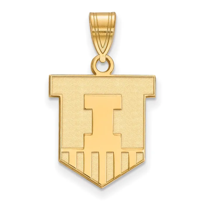 14k Gold University of Illinois Victory Badge Medium Pendant TreasureFineJewelers Necklaces 14k Gold University of Illinois Victory Badge Medium Pendant TreasureFineJewelers Necklaces