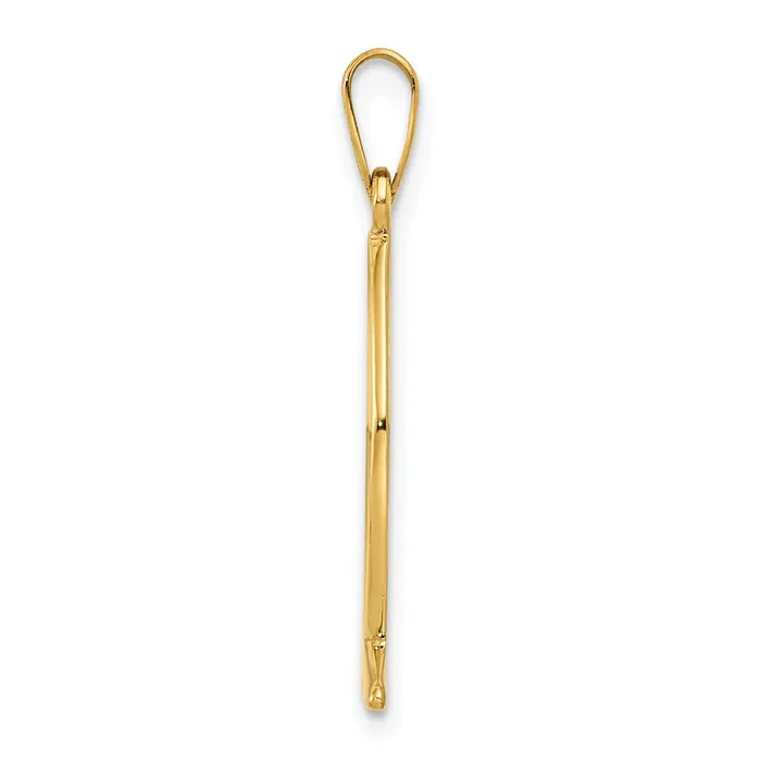 14k Ichthus Fish Charm TreasureFineJewelers Charm Necklaces