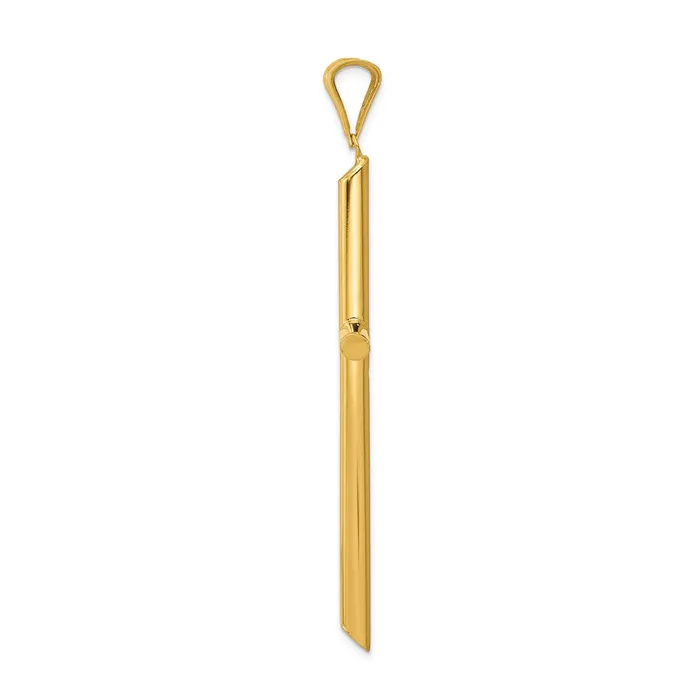 14k Polished Tube Cross Pendant TreasureFineJewelers Necklaces