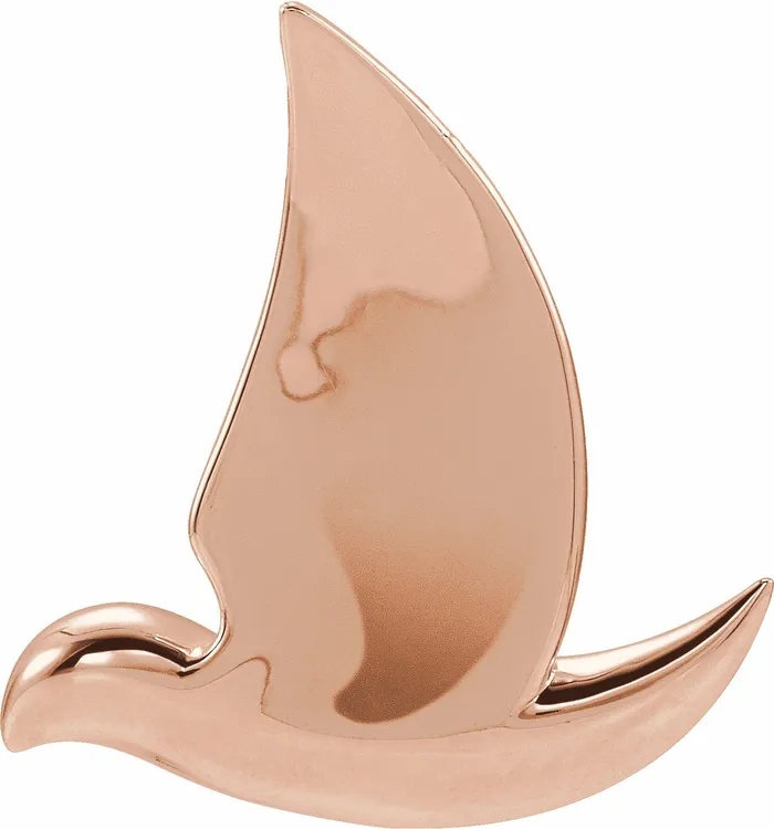 14K Rose Gold Holy Spirit Dove Pendant TreasureFineJewelers Necklaces
