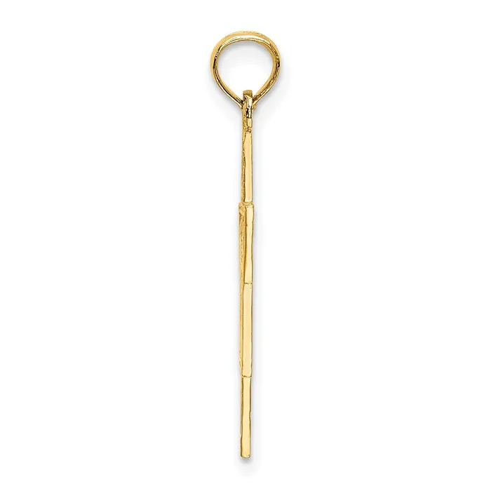 14K Textured Star Of David Charm TreasureFineJewelers Charm Necklaces