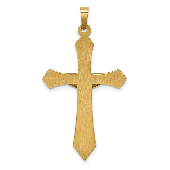 14k Twotone Polished INRI Crucifix Pendant TreasureFineJewelers Rings