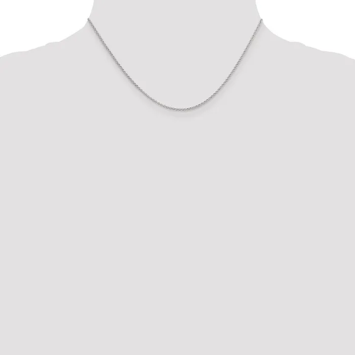 14k White Gold 155mm Rolo Pendant Chain TreasureFineJewelers Necklaces