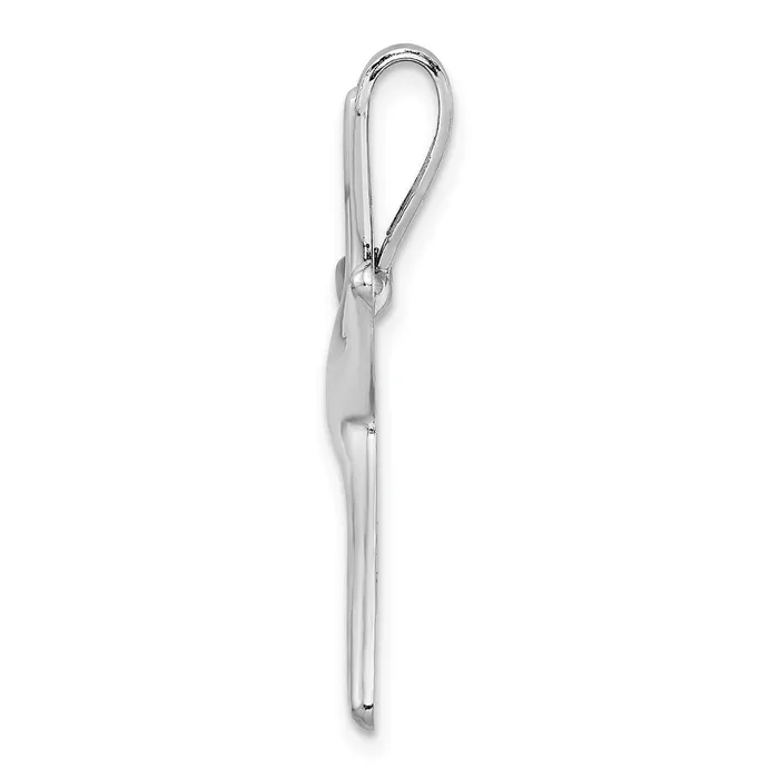14K White Gold Starfish Chain Slide TreasureFineJewelers Necklaces