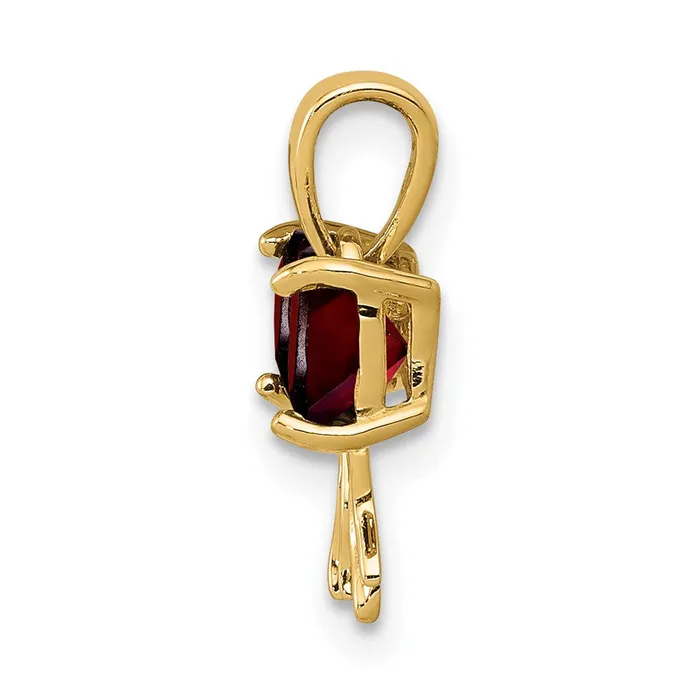 14k Yellow Gold Gold Polished Garnet Bow Pendant TreasureFineJewelers PreStyled Sets