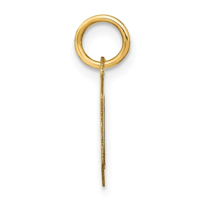 14k Yellow Gold Letter O Initial Pendant TreasureFineJewelers Necklaces