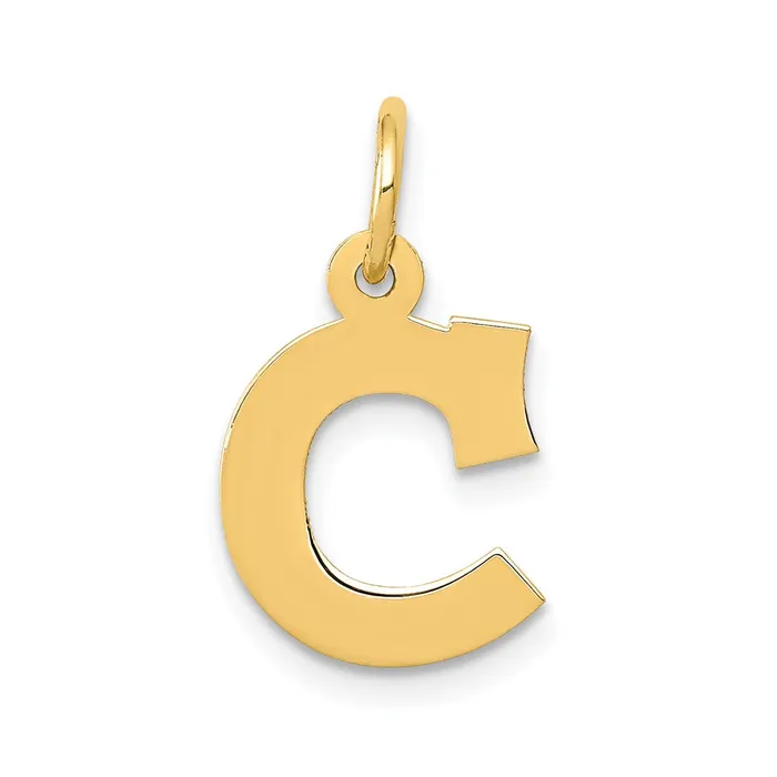 14k Yellow Gold Small Block Letter C Initial Charm TreasureFineJewelers Charm Necklaces 14k Yellow Gold Small Block Letter C Initial Charm TreasureFineJewelers Charm Necklaces