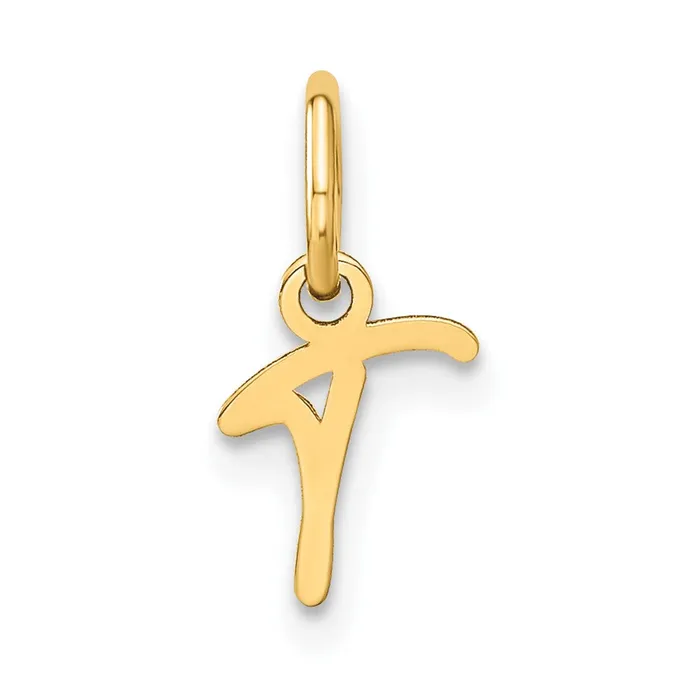 14k Yellow Gold Upper case Letter T Initial Charm TreasureFineJewelers Charm Necklaces 14k Yellow Gold Upper case Letter T Initial Charm TreasureFineJewelers Charm Necklaces