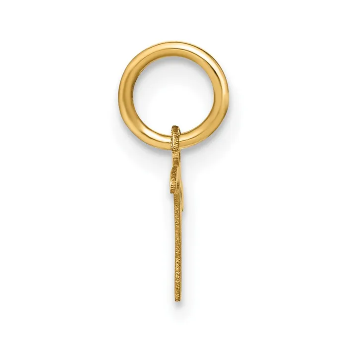 14k Yellow Gold Upper case Letter T Initial Charm TreasureFineJewelers Charm Necklaces