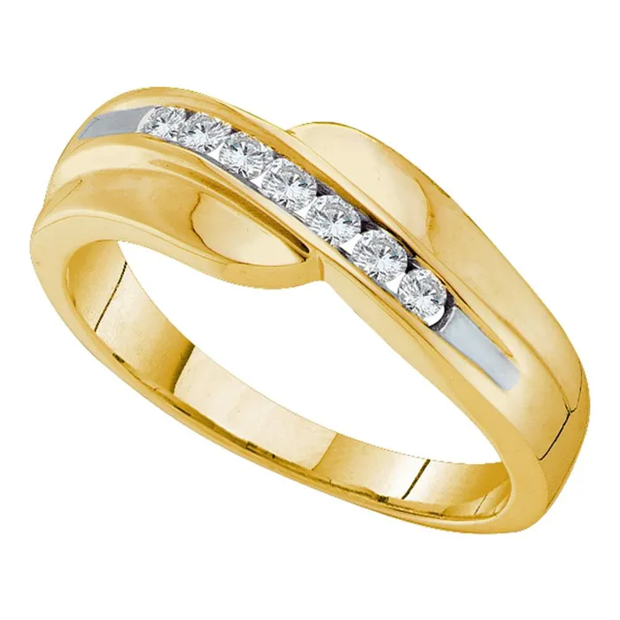 14kt yellow gold mens round diamond curved wedding anniversary band 14 cttw14872 North Arrow Shop Rings 14kt yellow gold mens round diamond curved wedding anniversary band 14 cttw14872 North Arrow Shop Rings