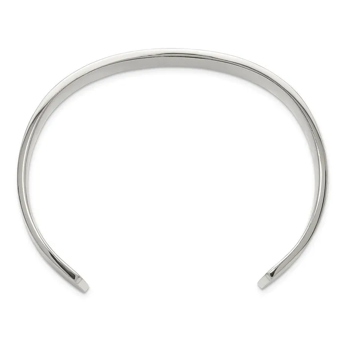 Bracelets TreasureFineJewelers Chisel Stainless Steel Brushed 12mm Cuff Bangle