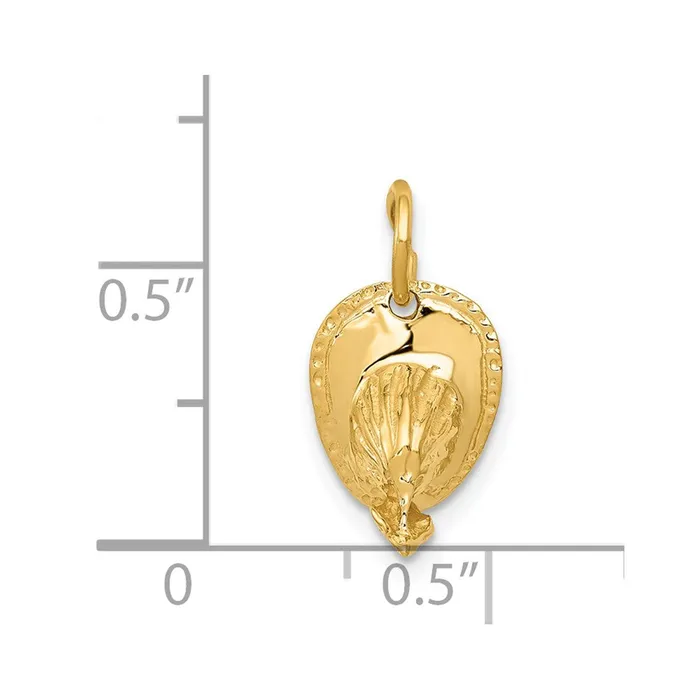Charm Necklaces TreasureFineJewelers 14k 3D Firemans Hat Charm