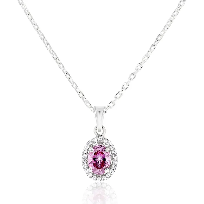 Ema Jewels Necklaces Euterpe Amethyst Sterling Silver Necklace