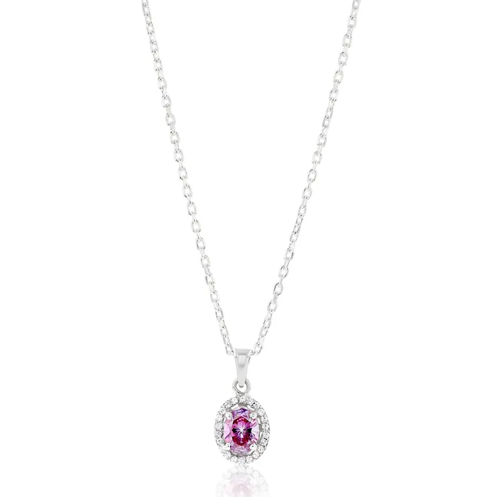 Ema Jewels Necklaces Euterpe Amethyst Sterling Silver Necklace