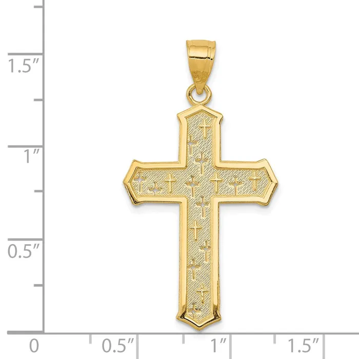 Necklaces 14k Passion Cross Pendant TreasureFineJewelers