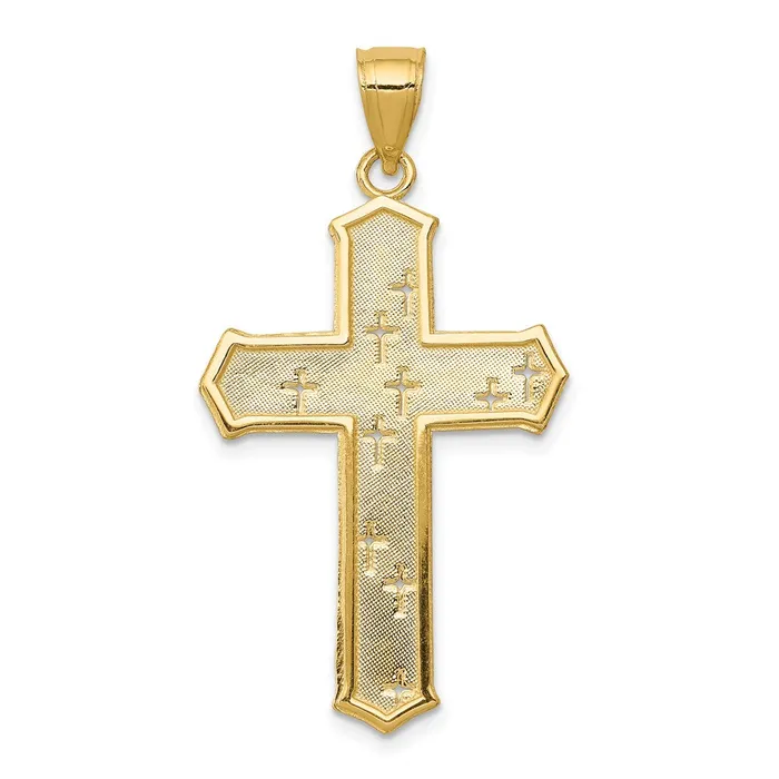 Necklaces 14k Passion Cross Pendant TreasureFineJewelers