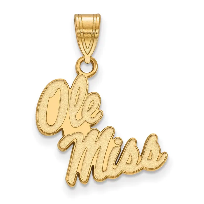 Necklaces TreasureFineJewelers 14k Gold University of Mississippi Ole Miss Medium Pendant Necklaces TreasureFineJewelers 14k Gold University of Mississippi Ole Miss Medium Pendant