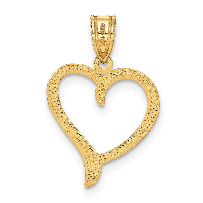 Necklaces TreasureFineJewelers 14K Polished Heart Pendant