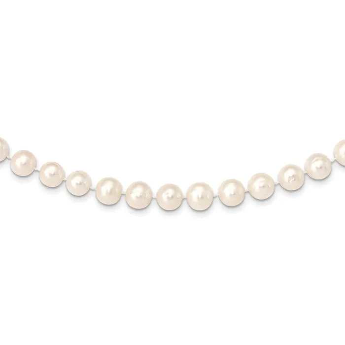 Necklaces TreasureFineJewelers 14k Yellow Gold 14k 910mm White Near Round Freshwater Cultured Pearl Necklace Chain Necklaces TreasureFineJewelers 14k Yellow Gold 14k 910mm White Near Round Freshwater Cultured Pearl Necklace Chain