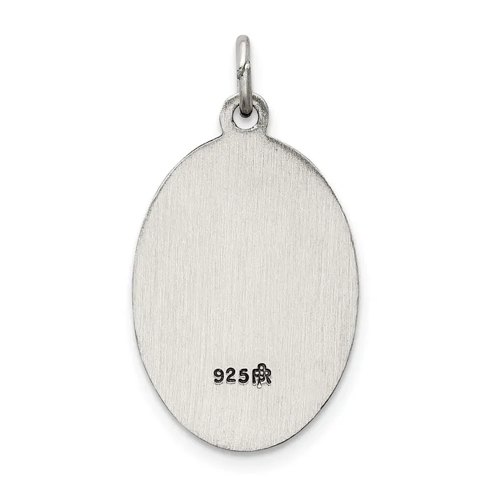 Necklaces TreasureFineJewelers Sterling Silver Antiqued Our Lady of MtCarmel Medal