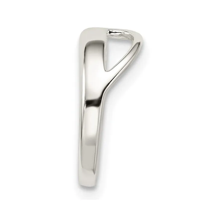 Necklaces TreasureFineJewelers Sterling Silver CZ Slide Pendant